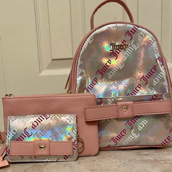 Juicy Couture Handbags - NWT Juicy Couture Backpack with Matching Wallet